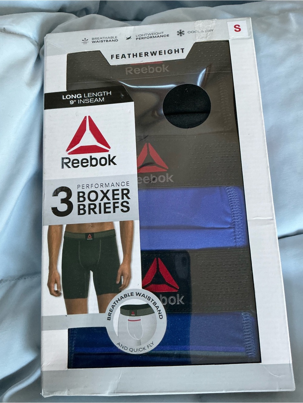 Reebok Men’s Boxer Brief 3-Pack - Black, Royal Blue, Navy